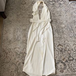 Misha collection midi dress. Low back halter! Worn once.